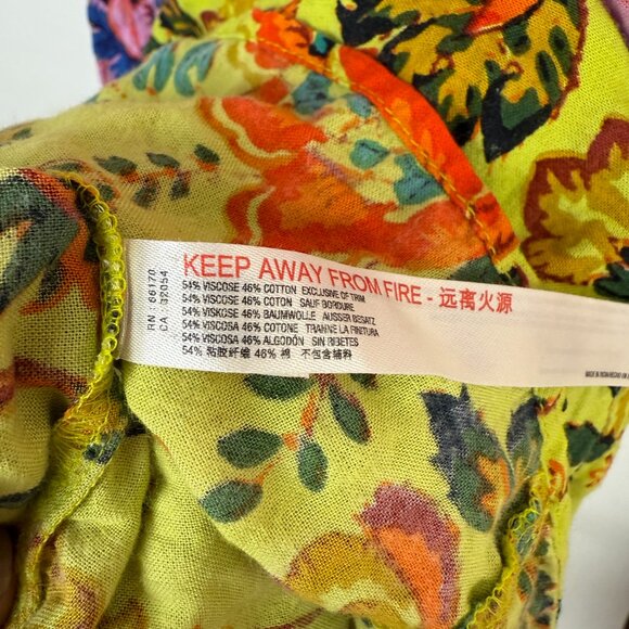 by Anthropologie Mabel Tiered A-line Mini Dress Mixed Floral Prints Small - Picture 11 of 12